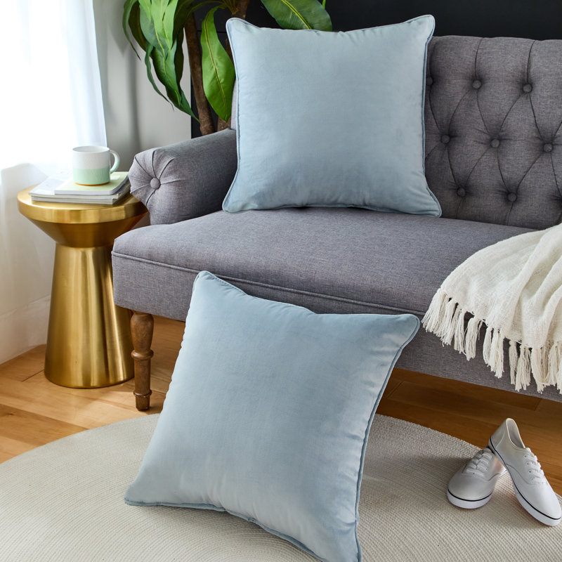 Ensemble de 2 coussins d'intérieur avec cordon Sorra Home, Bleu