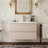 Integrated Ceramic Sink Wall-Mounted Bathroom Vanity-1873488942