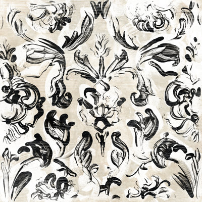 Parchment Brocade III 1 Piece Wrapped Canvas Painting