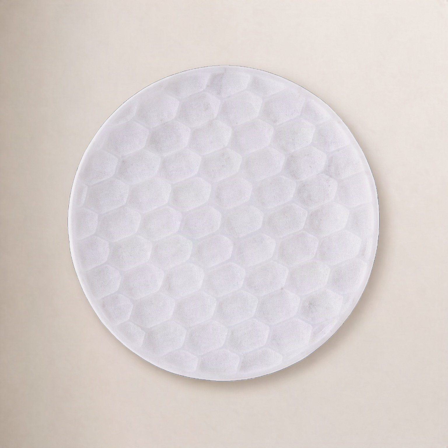 Genuine Marble Decorative Plate, 1" H x 6" W x 6" D