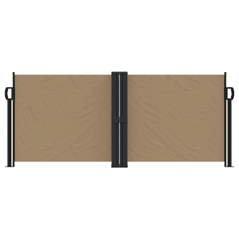 Auvent latéral rétractable Vidaxl anthracite, H 55,1 po x l 472,4 po, Taupe