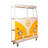 Inacio Mango Wood and Iron Bar Cart with Storage and Rolling Wheels-919366561