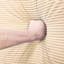 Repose-pieds confortable en velours côtelé à assise profonde pour des espaces de vie relaxants