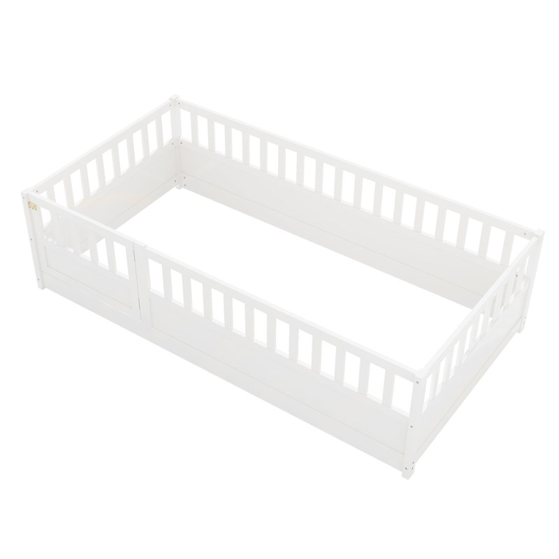 Lit sur pied, Simple, Blanc
