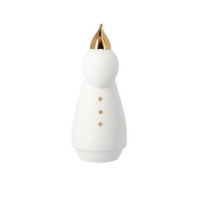 Porcelain Santa With Coat LED Light