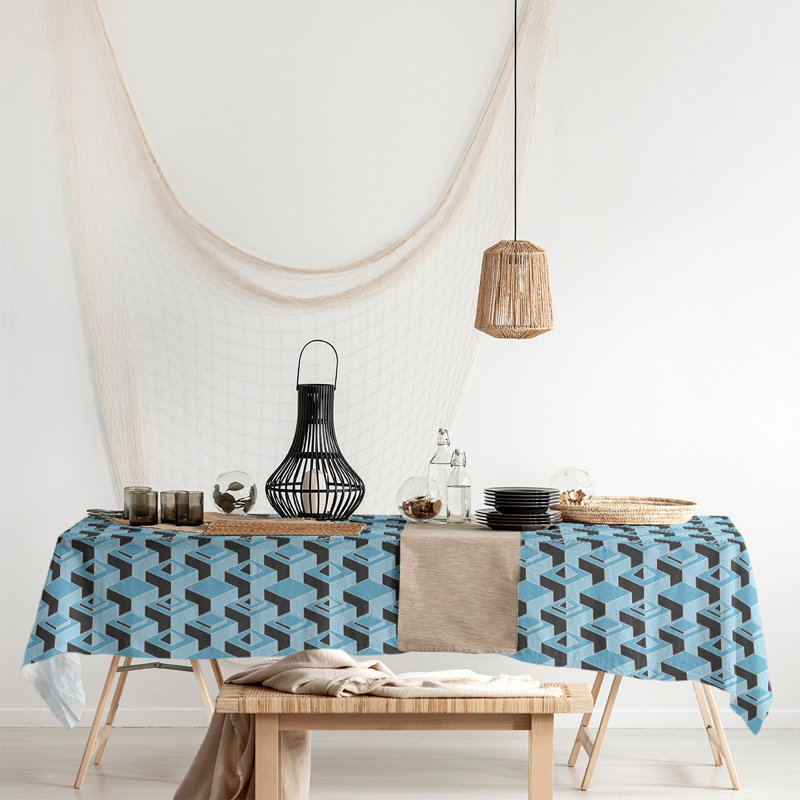 Nappe de gratte-ciels classiques, Sarcelle / Noir