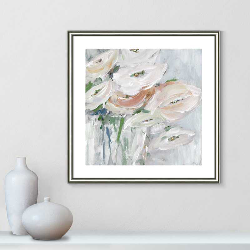 Impeccable - reproduction d'art, H 24,75 po x l 24,75 po x P 0,88 po, Papier avec cadre argenté