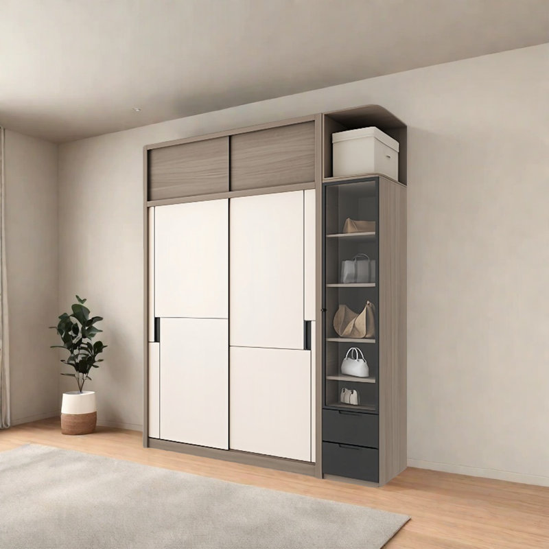 Armoire moderne à porte coulissante simple
