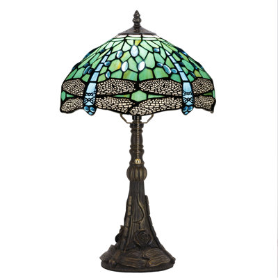 Lampe de table en verre coloré Tiffany