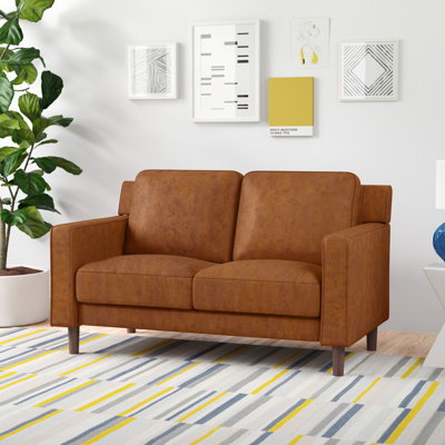 Ferranti 55 " Faux Leather Loveseat