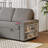 Lulla 85.11" Pull Out Sleeper L-Shaped Sofa with Storage Chaise-62014831