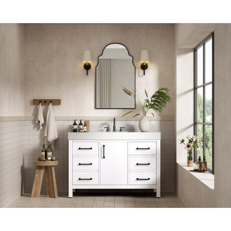 Ensemble de meuble-lavabo simple 48 po_VF60648-BS, Blanc