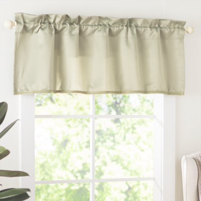 Thermal Energy Saving Rod Pocket Curtain Valance - Basics by Wayfair™