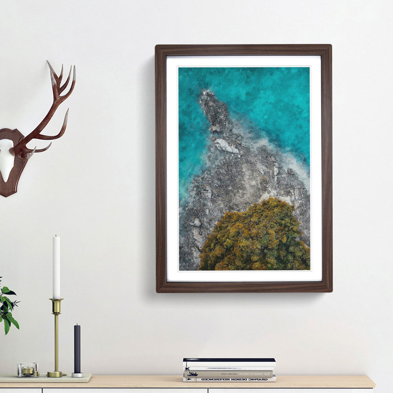 Pulau Rebak Kechil In Langkawi - Single Picture Frame Print on MDF, 87cm H x 62cm W x 2cm D, Walnut Framed