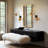 Christobal 2 - Light Dimmable Modern Black/Brass Wall Sconce