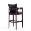 Tabouret de bar en bois noir