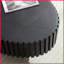 Table basse ovale peu encombrante pour le salon, panneau de fibres à densité moyenne noir moderne, facile à nettoyer et amp; Robuste-418898234