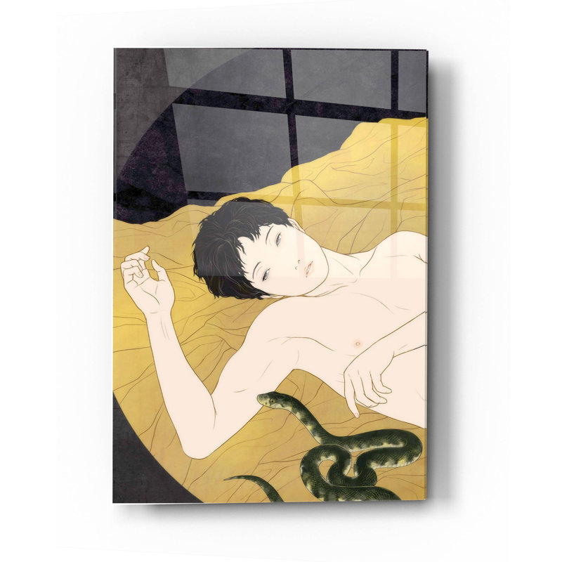 «Utsutsu» par Sai Tamiya, art mural en verre acrylique, H 36 po x l 24 po x P 0,2 po