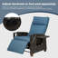 Garden Air Pump Lounge Chair with Cushion, Independent Back & Footrest Adjustment-1256920540-1256920543