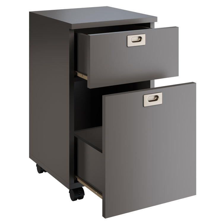 Coheman 30.7 Wide 5 Drawer Office Storage File Cabinet, Under Desk Storage File Cabinets for Home Office Ebern Designs Color: Gray