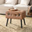 Tabouret de coiffeuse en bois massif Coleridge-841957947