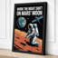 Work the Night Shift on Mars Retro - Wrapped Canvas-1540732842-1540732843