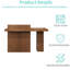 Bureau de réception rétro 62,99 po avec tiroir verrouillable, aucun assemblage requis, comptoir avant pour salon, magasin de vêtements, bureau et commerce de détail-76602807