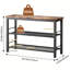 Shoe Storage Bench with Metal Frame, Entryway Shoe Rack Bench for Entryway Hallway Living Room Easy Assembly
