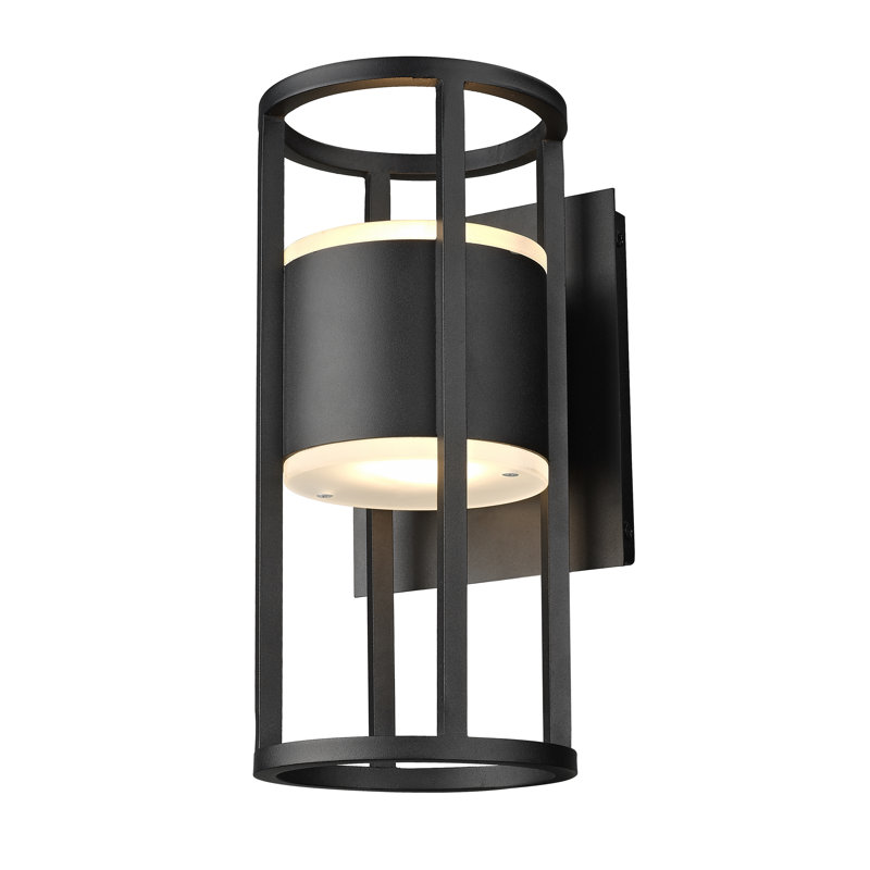 Aluminium LED Wall Light, 12" H x 5.75" W x 6.25" D
