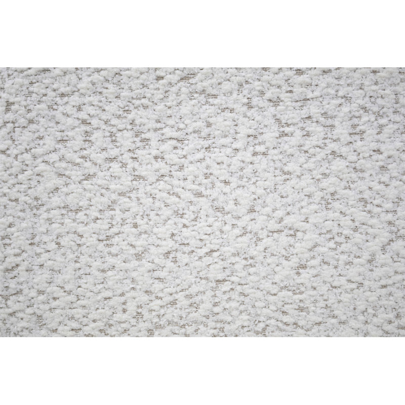 Chaise à découpes arquée en tissu blanc