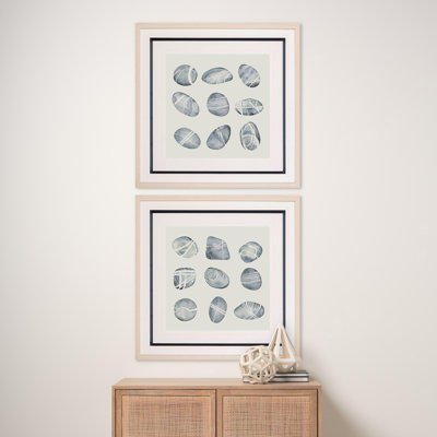 River Worn I by Grace Popp a Framed Art Print Matted under Glass