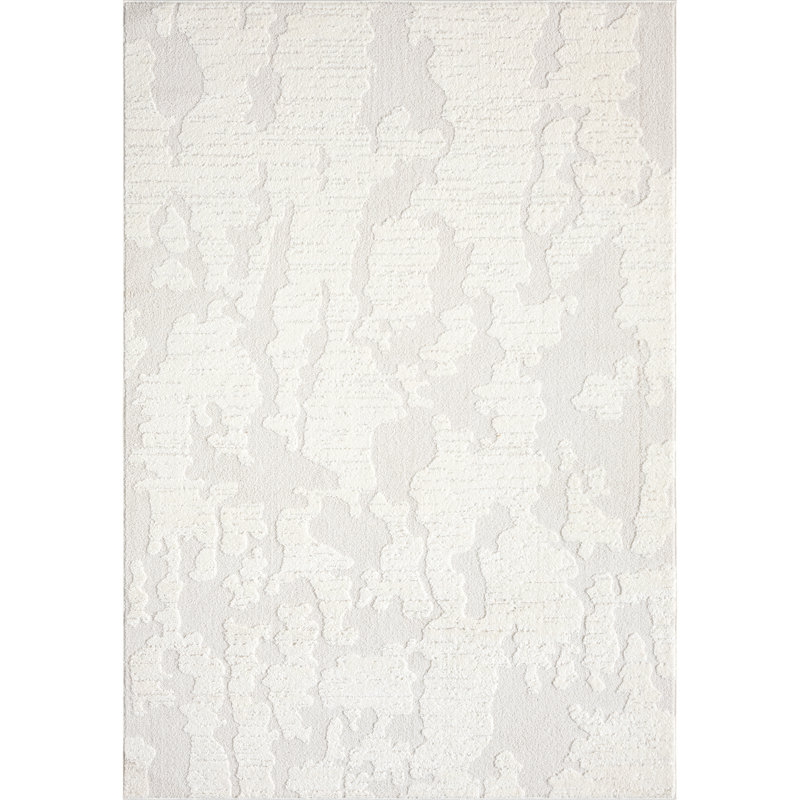 Abani Rugs Olessja Collection NOM100A Abstract Cream Area Rug, Rectangle 4' x 6'