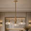  Luminaire suspendu lustre 3 lumières rétro