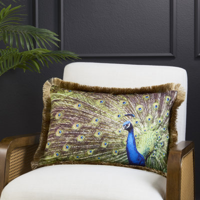Housse de coussin décoratif Peacock