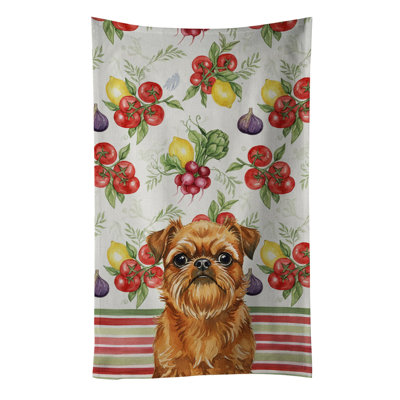 Belge Brussels Griffon Vegetables Kitchen Towel