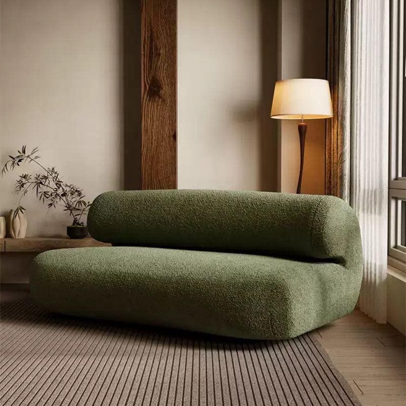 Canapé en tissu Mid-Century, Vert