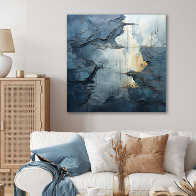 Étreinte de rivière bleue et blanche