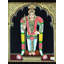 Lord Murugan (Kartikeya), peinture de Tanjore avec cadre | Couleur traditionnelle avec or 24 carats
