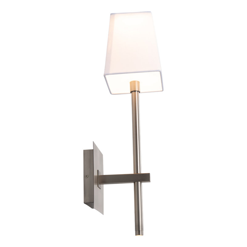1 - Light LED Wallchiere, Brushed Nickel