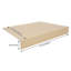 Ensemble de 5 tablettes murales en PVC expansé mural pour garde-manger-1291229684