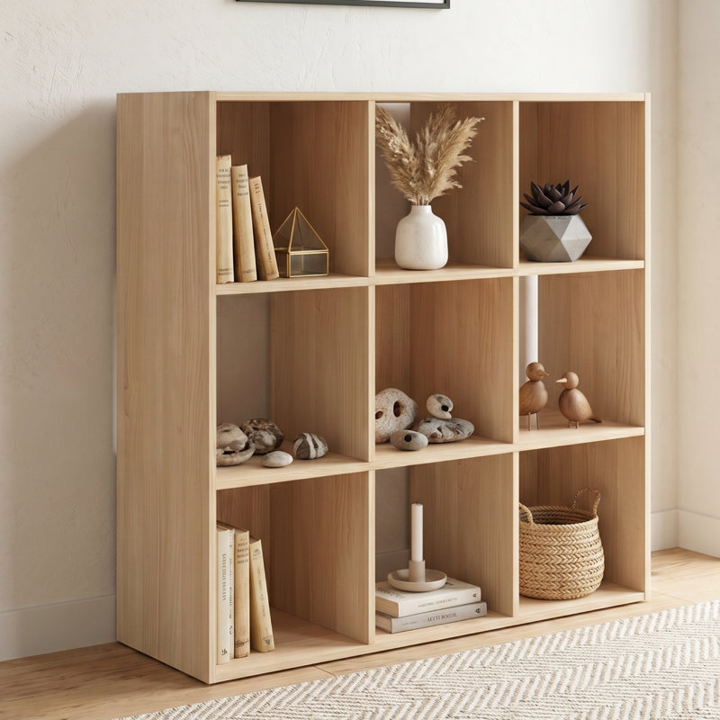 Piperton 9 Cube Organizer, (3 Shelves) 35"H x 35"W x 12"D.