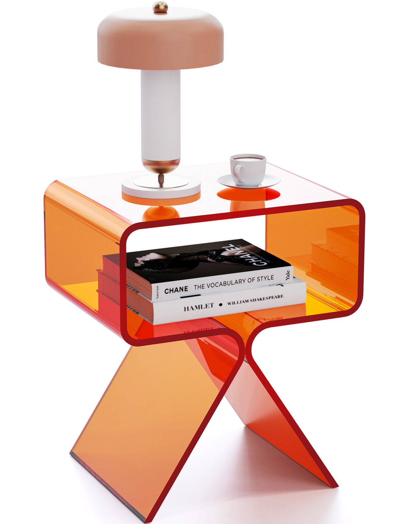 Orren Ellis Betzabet Acrylic Side Table, Bedside Table Nightstand & Reviews | Wayfair