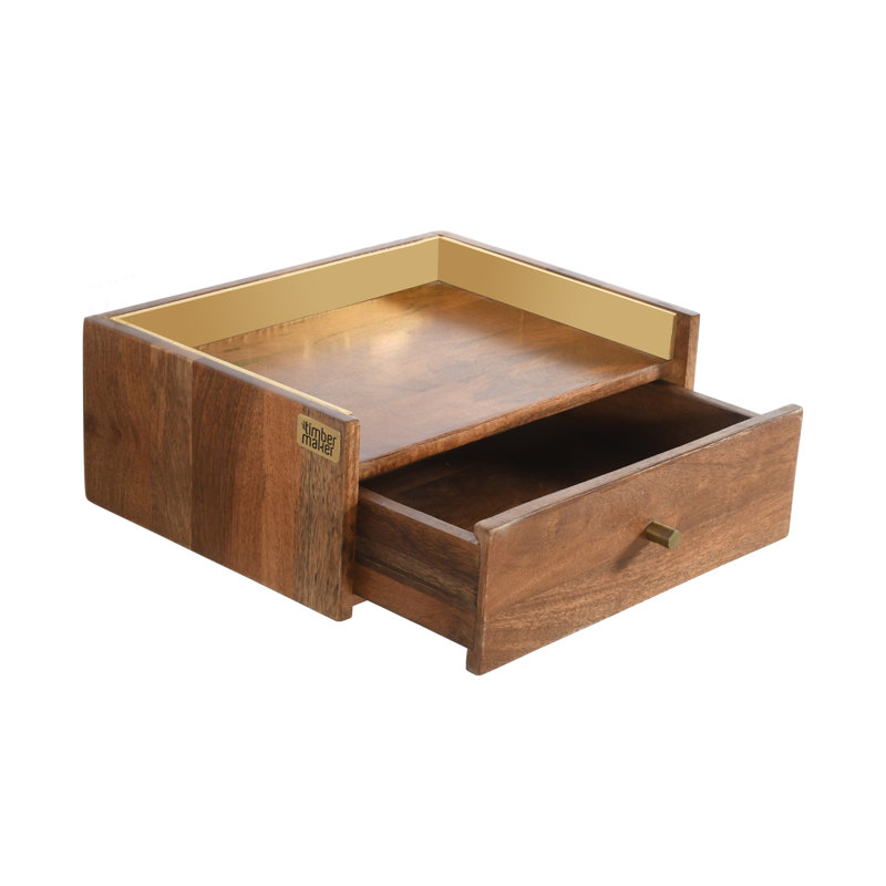 40cm W Solid Wood Bedside Table