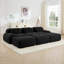 Canapé modulaire en velours côtelé 6 pièces avec 3 repose-pieds Anwen-433518510
