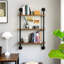 Tablettes murales flottantes, tablettes en bois rustique à 3 niveaux pour chambre à coucher, salle de bain, salon, cuisine