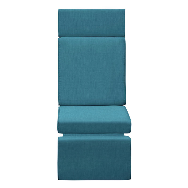 All-Weather Outdoor Patio Recliner Cushion, Waterproof Outdoor Reclining Chair Replacement Cushion, Blue