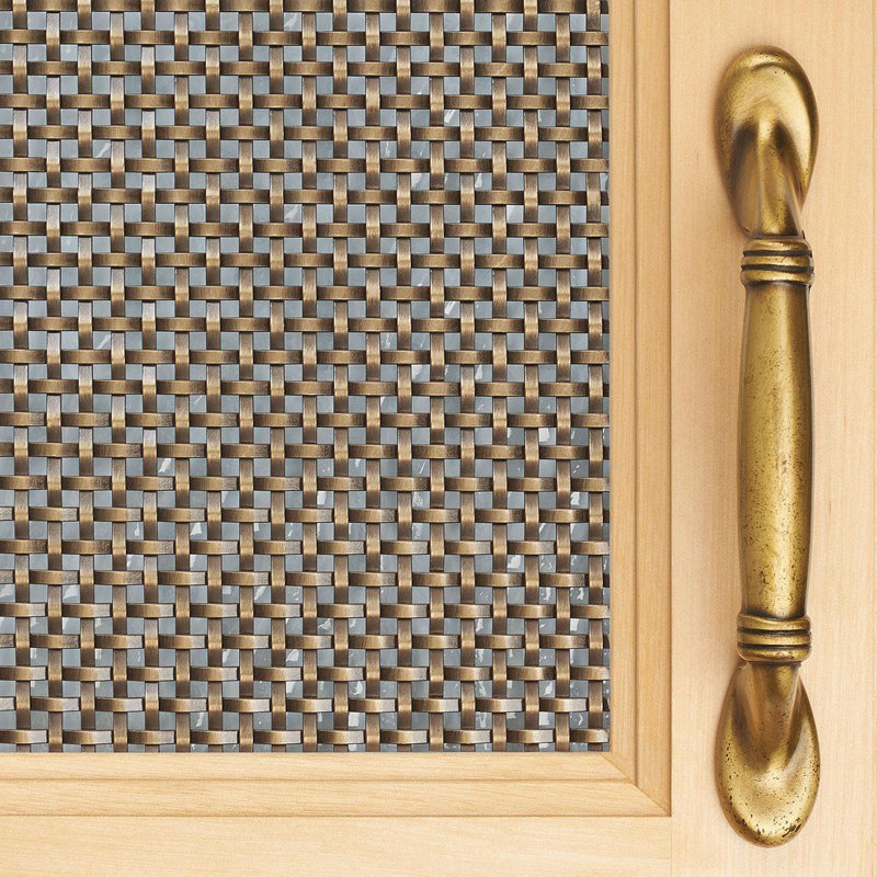 24 po X 18 po Insertion de panneau de tamisage à fil métallique simple à sertir en laiton antique Kent Design RE25