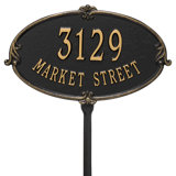 Monte Carlo Personalized Standard 2-Line Lawn Address Sign