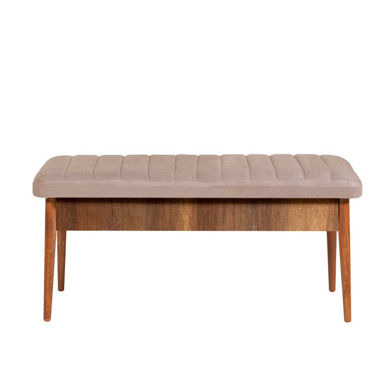 Vioria Upholstered Bench, Brown