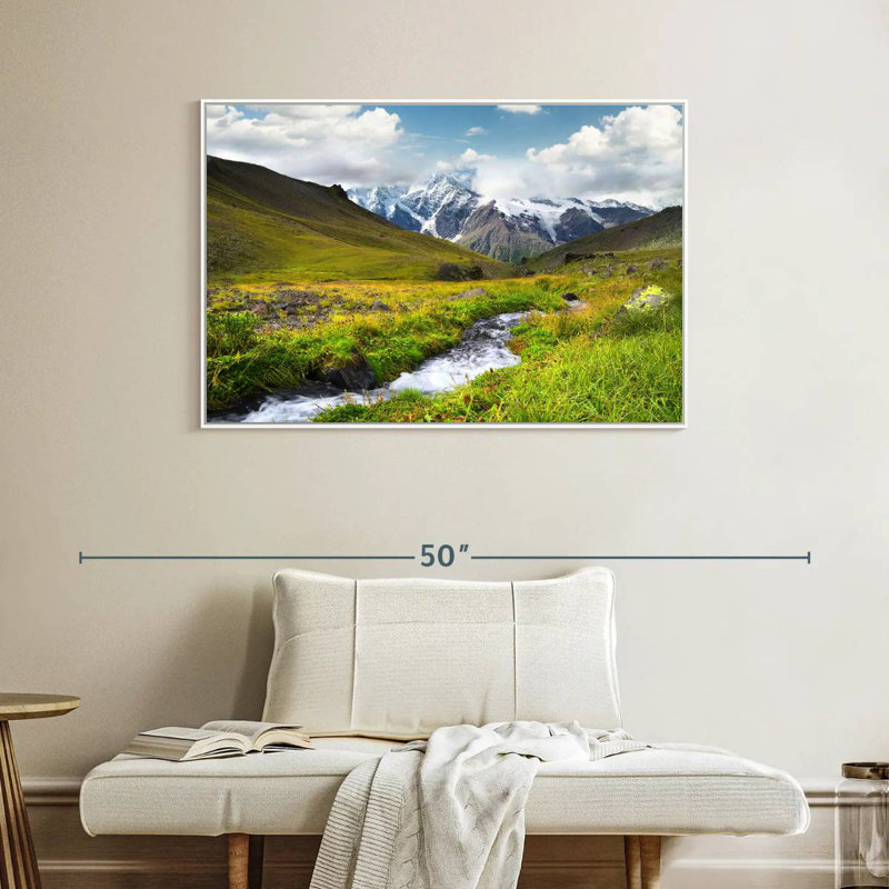 Mountain Valley, Cadre flottant blanc, 40 po x 27 po